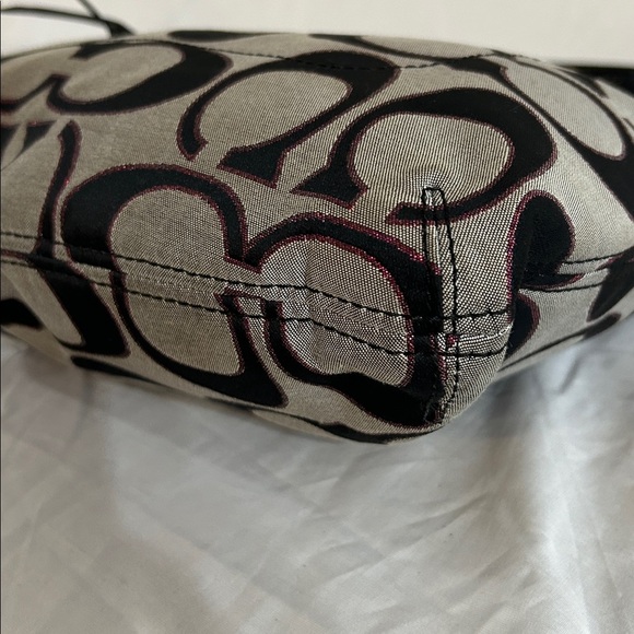 COACH 21161 POPPY Metallic Pink sparkle signature C ToTe Shoulder bag - Picture 7 of 12